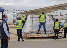  ??  ?? PLENTY: Covid-19 vaccines arriving in Zimbabwe (Pic: CNN)