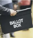  ??  ?? VOTING: Ballot Box