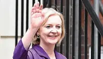  ?? ?? La nueva primera ministra británica, Liz Truss