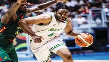  ??  ?? Ike Diogu (right) is to lead Nigeria’s D’Tigers team to the World Cup