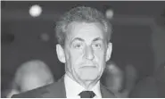  ??  ?? L’ancien président français Nicolas Sarkozy