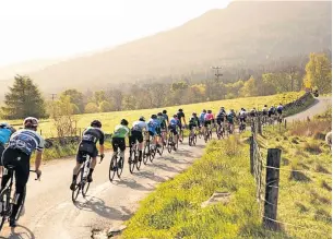  ?? ?? Gearing up The new 55-mile competitio­n route will take in scenic Highland Perthshire