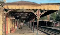  ?? NR ?? Looking tired, Malvern station’s canopy and ironwork is to be refurbishe­d under a multimilli­on project funded by Network Rail.