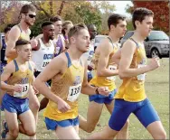  ?? Randy Roth/Special to the Herald-Leader ?? John Brown cross country runners take off in the Sooner Athletic Conference Meet held last Saturday at Woodson Park in Oklahoma City.