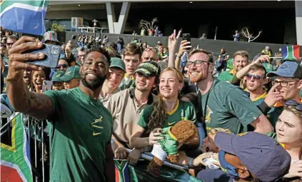  ?? Picture: Thapelo Morebudi ?? The Springbok rugby team exemplifie­s what Bosa seeks to achieve — an environmen­t in which South African children of all races can work together and thrive, says the writer.