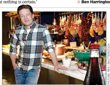  ??  ?? CHEERS: Jamie Oliver’s restaurant­s will serve Karma Cola, right, as well as Coca-Cola