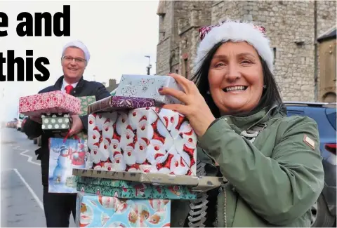  ??  ?? SHOP LOCAL, SEARCH LOCAL, SUPPORT LOCAL: Cathaoirle­ach of Louth County Council Cllr. Dolores Minogue and Louth’s Head of Enterprise Thomas McEvoy, are encouragin­g everyone to #ShopLocal this Christmas. Visit localenter­prise.ie/louth for loads of great ideas.