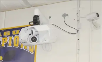  ??  ?? An automated Pixellot camera will capture Live Oak basketball and volleyball games.