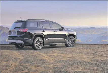  ??  ?? The 2017 GMC Acadia All Terrain has received a bumper-to-bumper facelift.