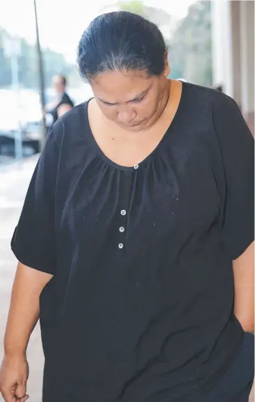  ??  ?? ALLEGATION­S: Maria Lena Raymond has pleaded not guilty in the Cairns Supreme Court to manslaught­er and neglecting to properly dispose of human remains.