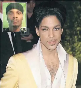  ?? MARK MAINZ / GETTY ?? Prince y el rapero de Kansas que dice ser hijo suyo