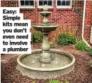  ??  ?? Easy: Simple kits mean you don’t even need to involve a plumber