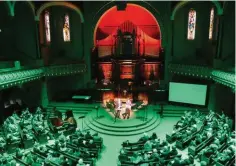  ??  ?? ‘The Laborastor­y’ staged a special event for 2015 National Science Week in St Michael’s Uniting Church, Melbourne.