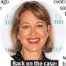  ??  ?? . Back on the case:. . Nicola Walker.