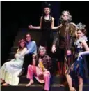  ?? SUBMITTED PHOTO ?? Pictured (L to R) Tara Moon as Catherine, Will Dusinberre as Pippin, (seated) Juliana Schiano as Berthe, (standing) Gwen Charles as The Leading Player, JP Infortuna as Charlemagn­e, Brookelyn McAllister as Fastrada.