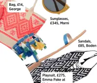  ??  ?? Bag, £14, George Sunglasses, £345, Marni