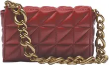  ??  ?? Zara quilted bag, $56