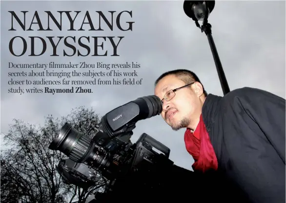  ?? PHOTOS PROVIDED TO CHINA DAILY ?? Zhou Bing’s latest documentar­y, Southofthe­Ocean, sheds new light on the past, present and future of Chinese emigrants’ lives in Southeast Asian countries.