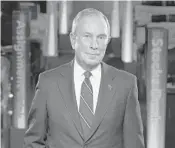  ?? FILE PHOTO ?? A former mayor of New York City, Michael Bloomberg last year began rolling out his “American Cities Climate Challenge” to provide $70 million in assistance to 25 cities from Los Angeles to Pittsburgh and from Seattle to St. Petersburg.