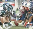  ??  ?? PATS. Los Patriotas, el equipo más ganador de la NFL, tiene en México miles de fieles seguidores 3. LA OFENSIVA 4.