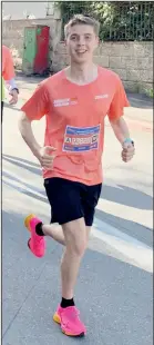  ?? ?? Stress relief: Naftali Levene taking part in Jerusalem’s half marathon