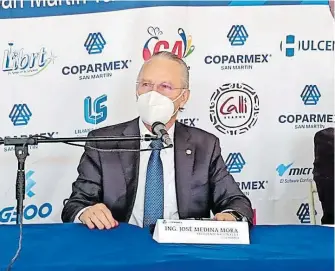  ?? /ASCENCIÓN BENÍTEZ ?? José Medina Mora, presidente Nacional de Coparmex