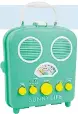  ??  ?? Roos Beach SunnyLife portable Biscay green radio, £36. 01637 873991/ roosbeach.co.uk This cute sound system is water and sand-resistant, boasting a foam rubber interior and a Velcro strap.