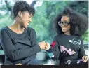  ??  ?? Issa Rae as April Williams and Marsai Martin as Jordan Sanders