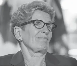  ?? CRAIG ROBERTSON ?? Ontario Premier Kathleen Wynne says the labour system needs an overhaul to protect workers. But in reality, no regard has been given to the harmful impact on businesses, writes Howard Levitt.