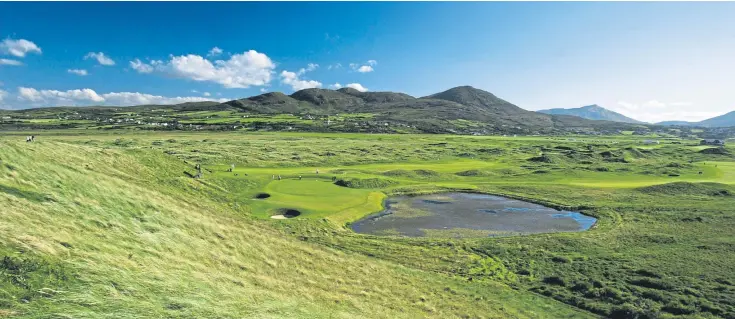  ??  ?? Ballyliffi­n, venue of this week’s Irish Open. The remoteness of the Donegal links has had a marked effect on the strength of the field.