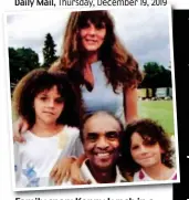  ??  ?? Family snap: Kenny Lynch in a photo posted by his daughters