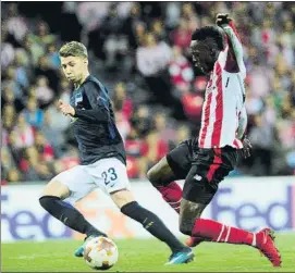  ?? FOTO: J. E. ?? Iñaki Williams El delantero rojiblanco marcó el gol de la victoria ante el Hertha