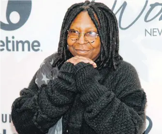  ?? THE CANADIAN PRESS ?? Whoopi Goldberg attends Variety’s Power of Women Luncheon in New York, last year. The comedian and talk-show host has launched a line of cannabis-infused menstrual-pain products.