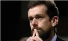  ?? Photograph: José Luis Magaña/AP ?? Jack Dorsey on Capitol Hill in Washington DC, on 5 September 2018.