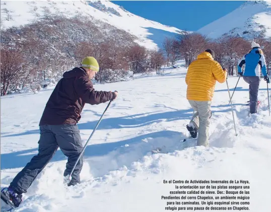 Trekking con raquetas de nieve en Chapelco - San Martín de los Andes