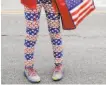  ?? Jessica Christian / The Chronicle 2019 ?? Americanfl­ag themed outfits are a fit for Memorial Day.