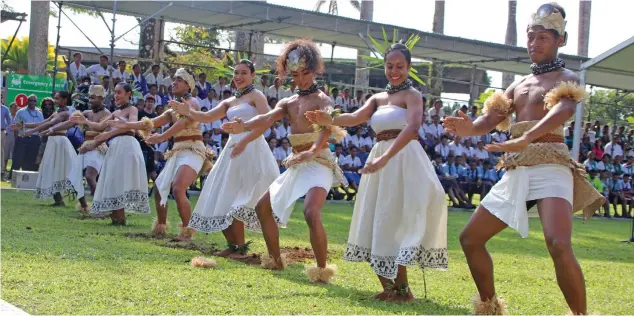  ?? Photo: USP ?? Part of the entertainm­ent during the 2018 University of the South Pacific Open Day at the Laucala Campus in Suva on July 27, 2018.