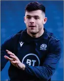  ??  ?? Scotland full-back Blair Kinghorn