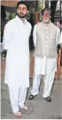  ??  ?? Abhishek &amp; Amitabh Bachchan