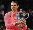  ?? FOTO: AP ?? Rafael Nadal nach seinem Sieg im Finale der US Open.