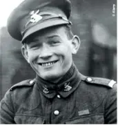  ??  ?? LEFT: Known for his mischievou­sness and contagious smile, Thomas William Holmes was scarcely older than a boy when he became Canada’s youngest VC recipient