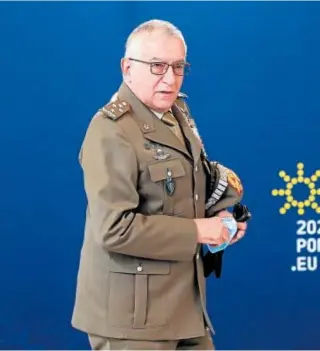  ?? ?? Graziano en una reunión de ministros de Defensa de la UE en Lisboa en 2021 //EFE