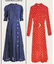  ??  ?? Alessandra Rich silk dress, £1,715 (matches fashion.com) Nanushka chiffon midi, £415 (Net-aporter.com) Red polka dot dress, £150 (uterque.com) Navy polka dot midi, £39.99 (zara.com)