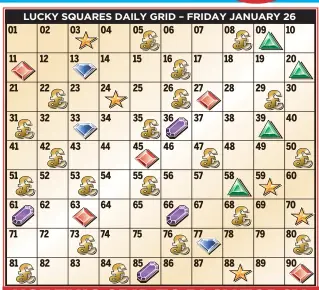  ??  ?? USE THIS GRID TO PLAY TODAY