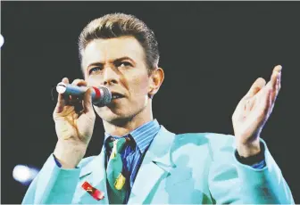  ?? DYLAN MARTINEZ/REUTERS FILES ?? David Bowie gets some fresh takes from 17 artists on a tribute album.