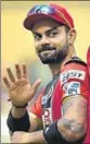  ?? HT PHOTO ?? Virat Kohli is expected to play against MI on Friday.
