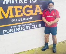  ??  ?? Jack Kani is the glue of the Puni Rugby Club in the Counties Manukau region.