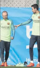  ?? FOTO: PEP MORATA ?? Iniesta y Busquets