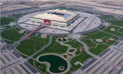  ??  ?? Qatar’s new Al Bayt Stadium will host the opening game in November 2022. Photograph: Reuters