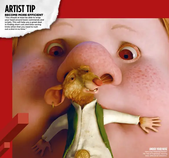  ??  ?? More from Universal Pictures’ The Tale of Despereaux, showing
some subtle facial animation.